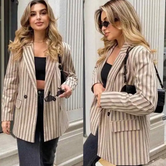 ZARA ~ OVERSIZED DOUBLE BREASTED JACKET ✨ Bloggers Favorite - Picture 10 of 10